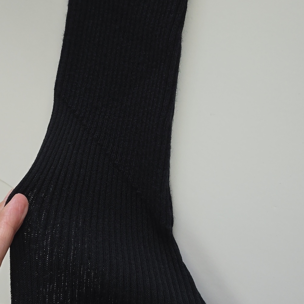 NWT Lululemon Women Black Merino Wool Mock Neck Thermo Knit Ribbed Pullover Sz 4 - Picture 7 of 14
